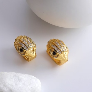 DECJUBA lujo águila ojo circón gota pendientes 18K oro Real plateado <span class=keywords><strong>para</strong></span> <span class=keywords><strong>mujer</strong></span> y hombre <span class=keywords><strong>para</strong></span> fiestas Venta De fábrica OEM - Product Image 6