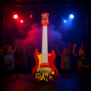 Chitarra <b>Star</b> Rock Band Electric Guitar 51 Cm Musical Toy For Kids With <b>Lights</b> And Sounds - Product Image 3