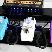 Câble de guitare pour effets de pédalier avec prise à Angle droit pour guitare électrique et basse