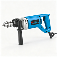 Perceuse à percussion professionnelle 13 mm 680 W avec boîtier en métal et poignée auxiliaire pour le perçage du bois, du métal et de la maçonnerie