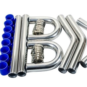 ท่ออินเตอร์คูลเลอร์ POYRACING 3.0 76 มม. ชุดท่ออลูมิเนียมโครเมียมสำหรับการอัพเกรดแบบดัดแปลง - Product Image 2