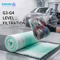Filtre d'entrée économique pour cabine de peinture, synthétique de grade G3, pour entrée d'air de cabine de peinture économique et filtre à rouleau pour four de carrosserie, prix de gros