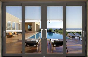 <span class=keywords><strong>Porte</strong></span> coulissante lourde de balcon, bord large, personnalisation, intérieur, chambre à coucher, salon, cuisine, double vitrage, verre trempé - Product Image 4