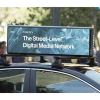 Affichage LED P5 IP66 étanche pour toit de taxi, écran publicitaire extérieur couleur avec animation SDK