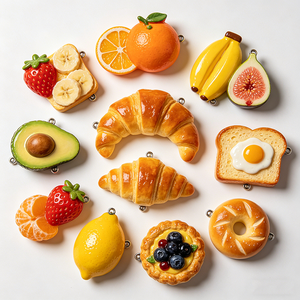 Aimants 3D mignons en forme <span class=keywords><strong>de</strong></span> nourriture, autocollants rétro colorés pour réfrigérateur, décorations personnalisables <span class=keywords><strong>de</strong></span> taille moyenne pour <span class=keywords><strong>la</strong></span> maison, cadeaux pas chers en résine pour amis - Product Image 5