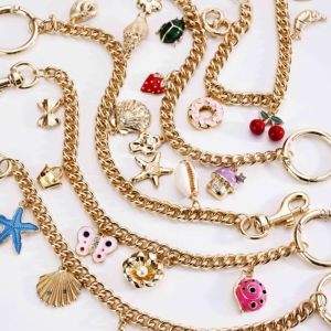 Colgante Metálico de Corazón de Cereza Estilo Y2K SWAG, Abalorio Intercambiable DIY para Bolsos, Accesorio de Moda para Carteras - Product Image 1