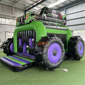 Structure gonflable Monster <span class=keywords><strong>Gravedigger</strong></span> Truck en PVC pour usage commercial extérieur avec souffleur d'air - Product Image 1