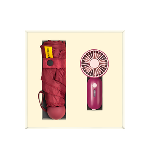 Set <span class=keywords><strong>de</strong></span> Regalo Promocional Empresarial 2026 con Logotipo Personalizado, Mini Ventilador y Paraguas para Eventos <span class=keywords><strong>de</strong></span> Seguros y Escolares - Product Image 3