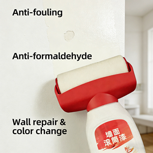 Bunkerway Acrylic Interior Wall Repair <b>Coating</b> Liquid <b>Paint</b> with Water for Home Use and Brush Application - Product Image 6