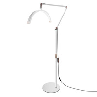 Lampe de lune pour extensions de cils, lampe demi-lune avec support pour téléphone portable, support de sol, adapté aux salons de beauté, lampe à cils populaire