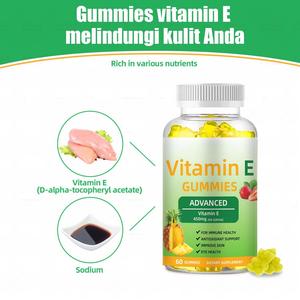 Caramelos de goma de vitamina E personalizados Suplemento de biotina y colágeno Caramelos de goma orgánicos para la salud del cabello, la piel, el corazón y los ojos - Product Image 2