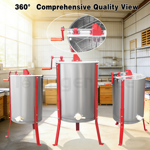 Extractor de Miel de Acero Inoxidable de 4 Cuadros, Manual, con Certificación CE ISO, 1 Año de Garantía, Separador de Miel para Apicultura - Product Image 4