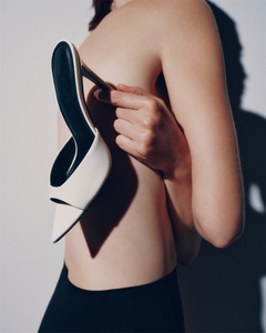 Giày cao gót nữ, dép quai hậu, giày mules, giày cưới cổ điển, mũi mở, giày vuông, giày gợi cảm, chất liệu PVC, da, cao su, đế platform - Product Image 4