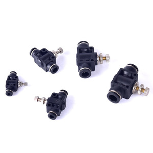Válvula de Control Apocalypse LSA4 6 8 10 12 mm, Válvula de Estrangulación Unidireccional, Conector Rápido para Manguera de Aire, Limitador de Flujo, Piezas Neumáticas - Product Image 1