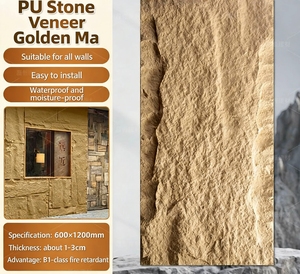 แผ่นผนังลายหิน PU น้ำหนักเบา <span class=keywords><strong>ราคา</strong></span>ดีที่สุด สำหรับตกแต่งภายนอกอาคาร แผ่น<span class=keywords><strong>หิน</strong></span>เทียม PU สำหรับบุผนังภายนอก - Product Image 6