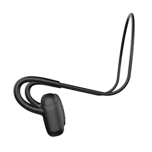 Rambotech earphone magnetik, Headset earbud konduksi tulang dengan mikrofon Ipx6 tahan air Gc19