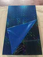 Feuille de plastique irisée texturée sur mesure dégradé arc-en-ciel feuille acrylique coulée transparente