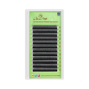 GLAMLASH - Extensiones de Pestañas Personalizadas de Marca Privada, Pestañas Pre-fabricadas en Forma de Abanico, Naturales, Suaves, 3D, Tipo Trébol, Forma de W - Product Image 1