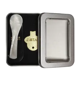 Factory Direct Custom Eco-friendly Mother Of Pearl Shell Spoon Logo Printing For Tasting Caviar