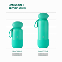 Meilleures ventes : Gourdes isothermes pour enfants en acier inoxydable 18/8, 18 oz, à double paroi, avec couvercle breveté