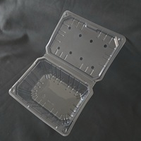 Conteneur à raisins prêts à l'emploi, capacité 2 lb, écologique, en RPET/PET recyclé, jetable, type coquille