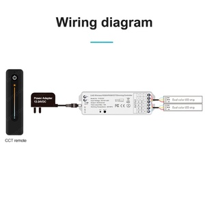 Controlador de luz LED de atenuación inalámbrica RF más nuevo de Venta caliente CCT remoto para luz cálida/corriente de salida de Light-6A fría - Product Image 5