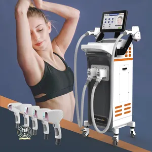 Double Handle Long Pulse Hair Removal Alex 3 In 1 Wavelength Diode Laser Hair Removal Machine