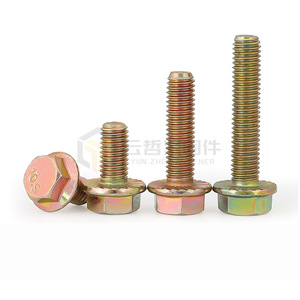 สลักเกลียวหกเหลี่ยมเกรด 8.8 พร้อมเกลียว M4 พร้อมแหวนรองลายดอกไม้เคลือบสี ผิวเรียบ - Product Image 2