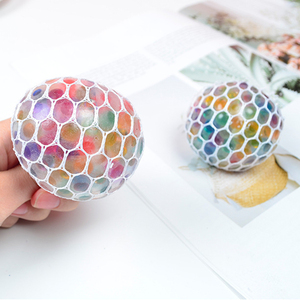 ZIMO New Factory Direct Sale Assorted Colors Grape Ball <b>Squishy</b> Stress Relief Toy 80g 6*6*6 Unisex - Product Image 2