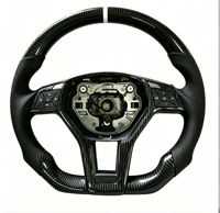 Volante de Coche de Fibra de Carbono y Cuero Genuino Personalizado de Alta Calidad, en Oferta, para Benz W204 S204 C204 W212 W212 C207 A207 X204 W218