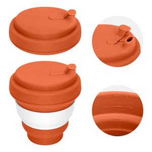 Gobelet à eau en silicone réutilisable et écologique, pliable, 350 ml, best-seller, pour les voyages et les activités de plein air - Product Image 5