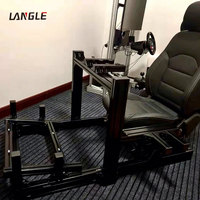 Simulateur de course Cockpit Bras en alliage d'aluminium Triple moniteur Stand Simulateur Next Level Control Motion Sim Racing Simulation