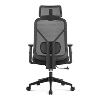 Chaise de jeu de luxe moderne à dossier haut en maille, pivotante, ergonomique, avec roulettes, conçue pour l'utilisation informatique, en nylon et plastique
