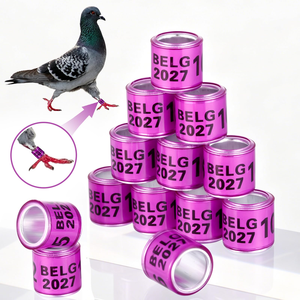 STELLAR PATH Anneau de pigeon en aluminium personnalisé de haute qualité, écologique et léger, accessoires pour volailles, perroquet numérique - Product Image 3