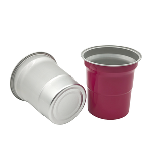 Vente en gros de tasses à bière et à café en aluminium empilables classiques de 500 ml à paroi simple - Tasse écologique pour les fêtes - Product Image 1