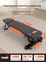 Banc de musculation pliable en métal, multifonctionnel, pour la maison, planche de sit-up, chaise de fitness, banc de musculation professionnel pour hommes