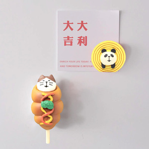 Cat-Themed 3D Refrigerator Magnets Resin Food Model Handmade Cute Decor For Fridge - Product Image 4