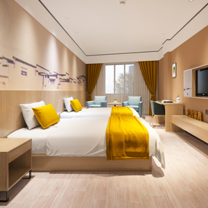 Groothandelsprijs Custom Houten 5-sterren Hotel Op Maat Kleur Appartement Hoofdeinde Slaapkamer Bed Meubelsets - Product Image 6