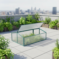 Mini serre compacte moderne en aluminium écologique et étanche pour jardin domestique, avec structure thermolaquée