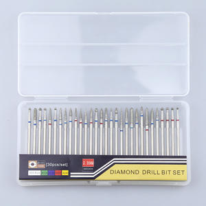30 Pcs हीरा कील ड्रिल बिट्स सेट कार्बाइड मिलिंग कटर मैनीक्योर हटाने जेल पोलिश बिजली नाखून सामान उपकरण - Product Image 3