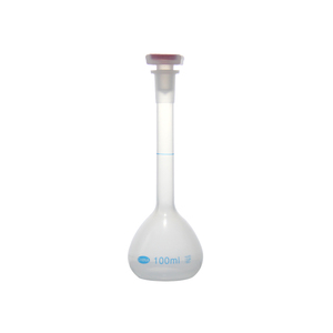 Fiole jaugée en plastique avec couvercle CORDIAL pour utilisation en laboratoire à l'école ou au service de recherche - Product Image 2