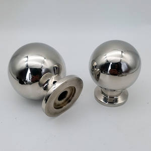プロ仕様のウォルロン304ステンレス鋼製高級ドアノブハンドル、ボールミラー仕上げ、バスルーム/寝室用、モダンスタイル - Product Image 2