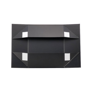 Caja de Embalaje con Logotipo Personalizado, Caja de Regalo Plegable Magnética Negra de Papel para Envío Plano, para Empaque de Regalos - Product Image 4