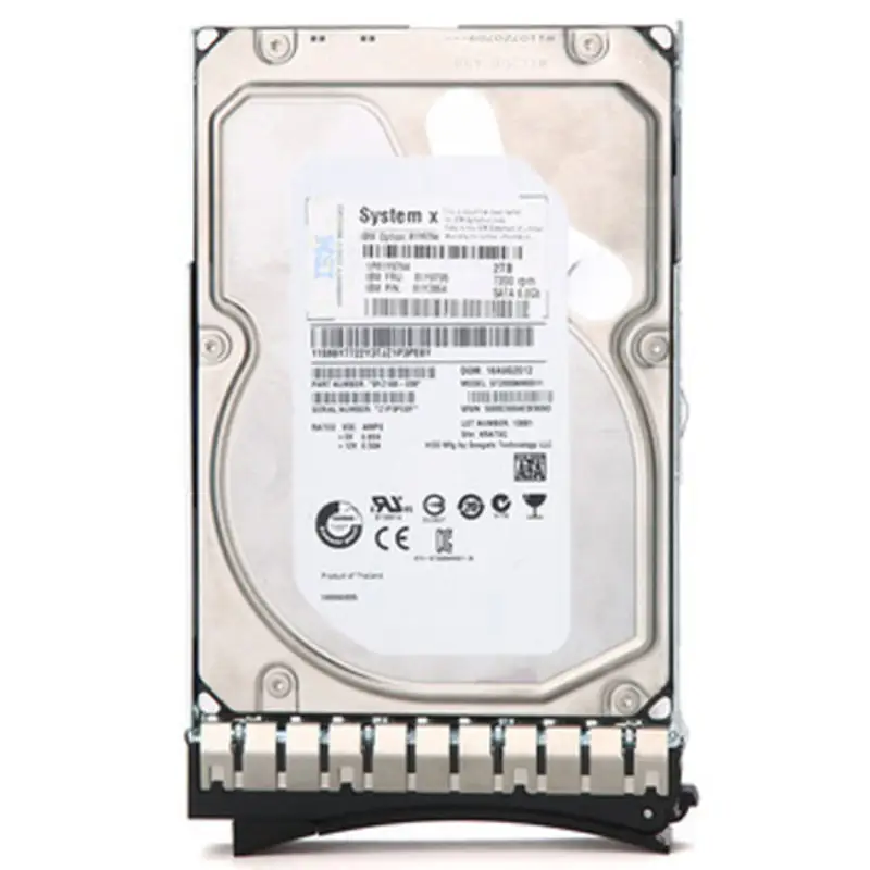 सेकेंड हैंड IBM 3TB 7.2K 6Gbps NL SAS 3.5in G2HS इंटरनल SATA Sas 3.5 इंच सर्वर HDD हॉट प्लग हार्ड ड्राइव के लिए