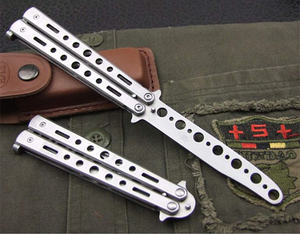 بيع بالجملة Balisong التدريب على الدفاع عن النفس قابلة للطي بدون قطع حافة سكين تدريب الفراشة ل Csgo - Product Image 3
