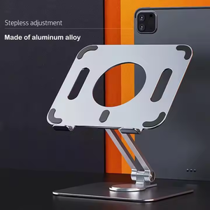 Aluminum Alloy 360 Degree Rotation Portable Desktop <b>Laptop</b> <b>Stand</b> Holder Cooling Feature <b>Foldable</b> Phone/ Tablet Bracket New - Product Image 3