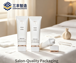 White LDPE Essential Oil Cosmetic Tube with Screw Cap Matte Finish Offset Printing Labeling - Product Image 5