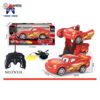 Penjualan Langsung Pabrik Hadiah Ulang Tahun Anak Mobil Robot Transformasi Lima Arah RC Mainan Transformasi Remote Control MTS