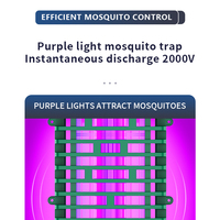 Piège à insectes solaire rechargeable, anti-moustiques et anti-insectes sans fil pour l'intérieur, la terrasse et le jardin