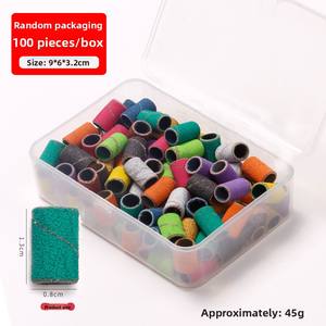 ג 'ידן בינוני קובץ ציפורניים מניקור פדיקור להגדיר 100/180/240 ירוק רצועות פלסטיק מסמר קצת ידידותי לסביבה - Product Image 4